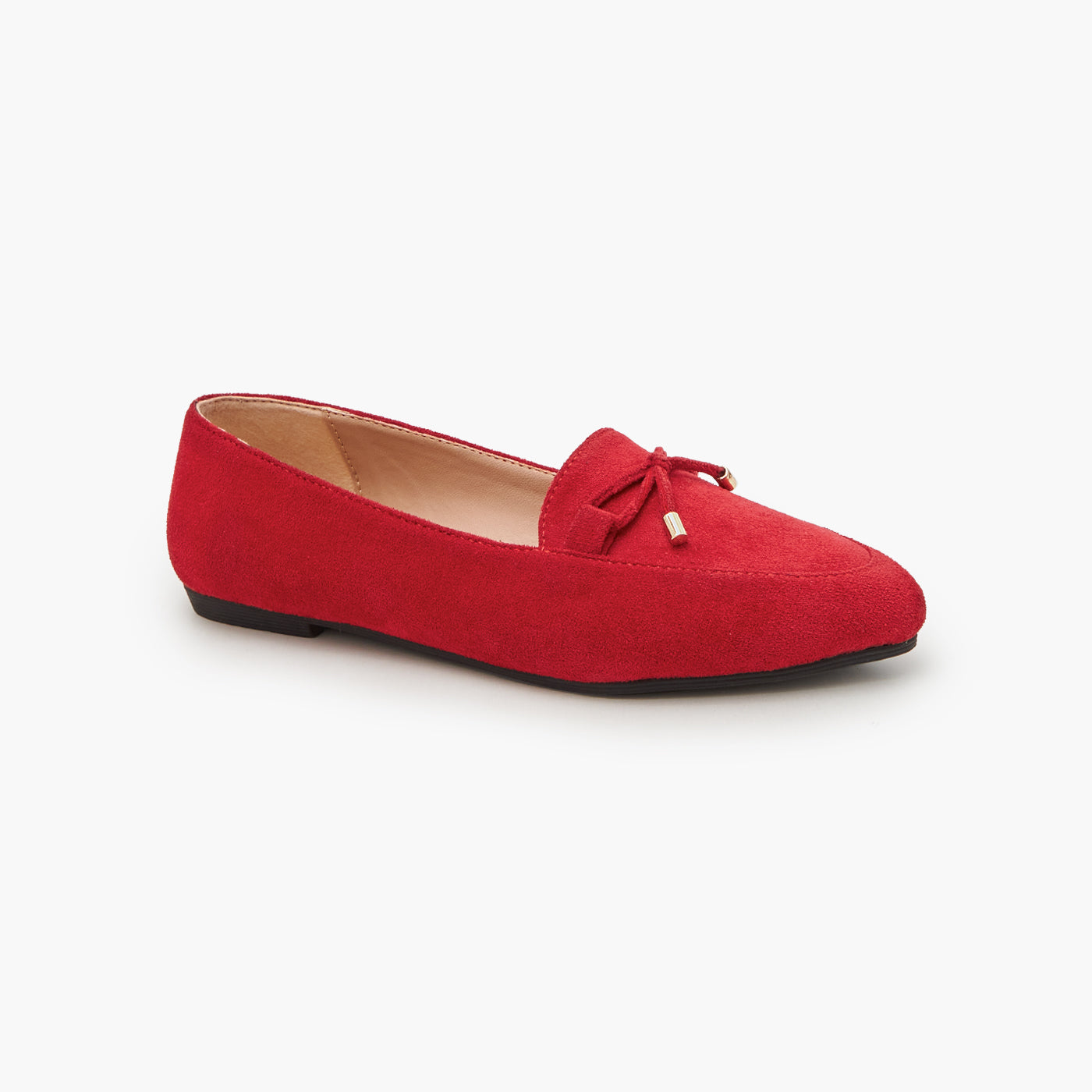 Red hot sale pointed loafers