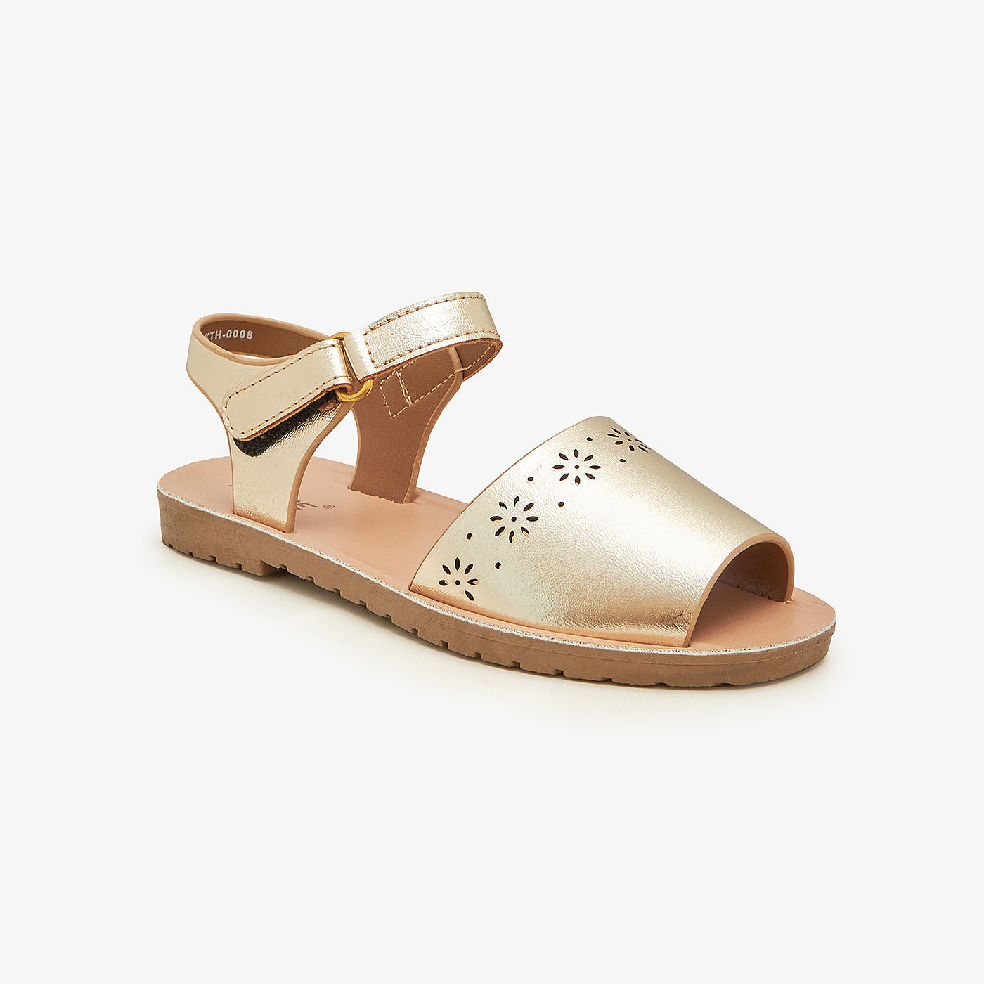 Girls' Metallic Sandals