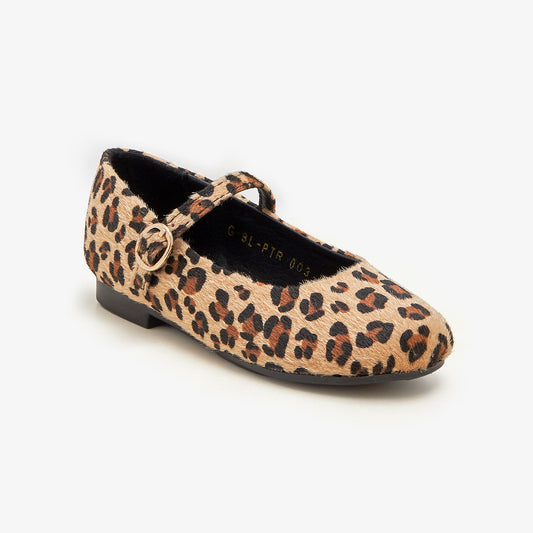 Girls' Leopard Print Pumps