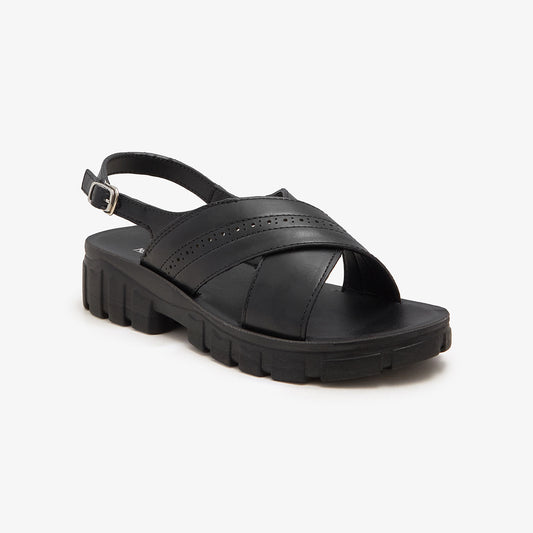 Women's Cross Chunky Sandals