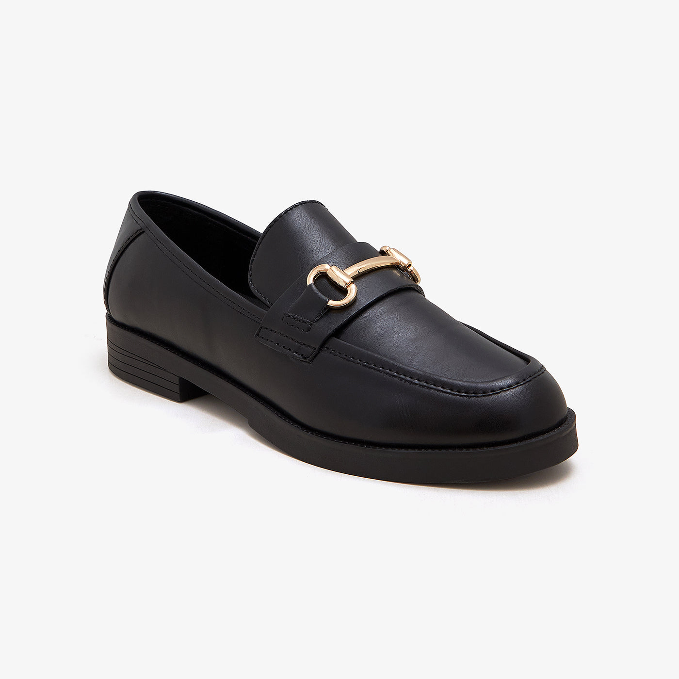 Women's Metallic Trim Loafers