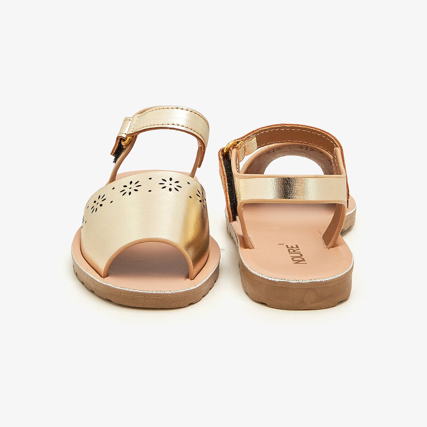 Girls' Metallic Sandals