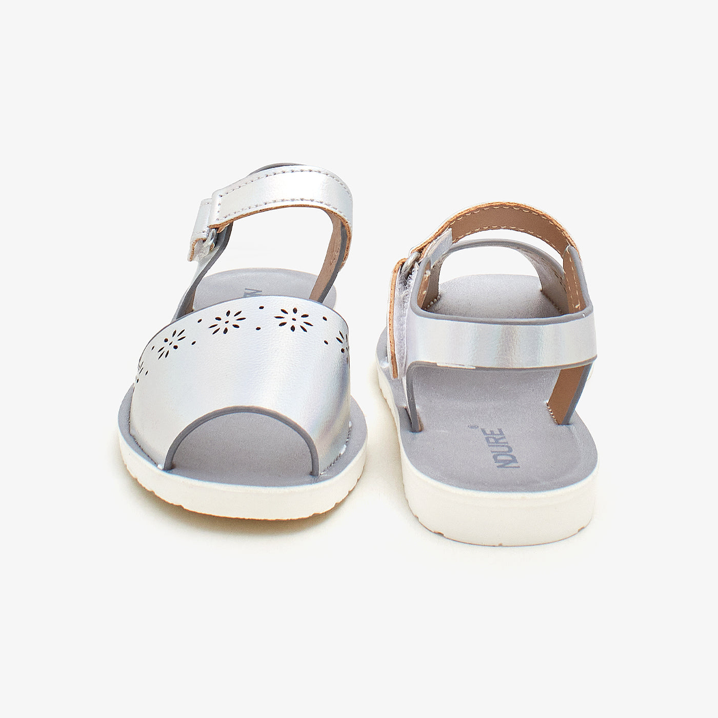 Girls' Metallic Sandals