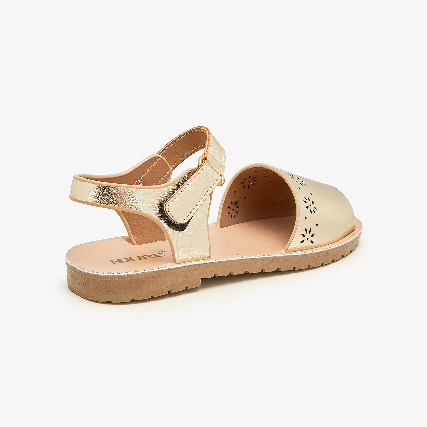 Girls' Metallic Sandals