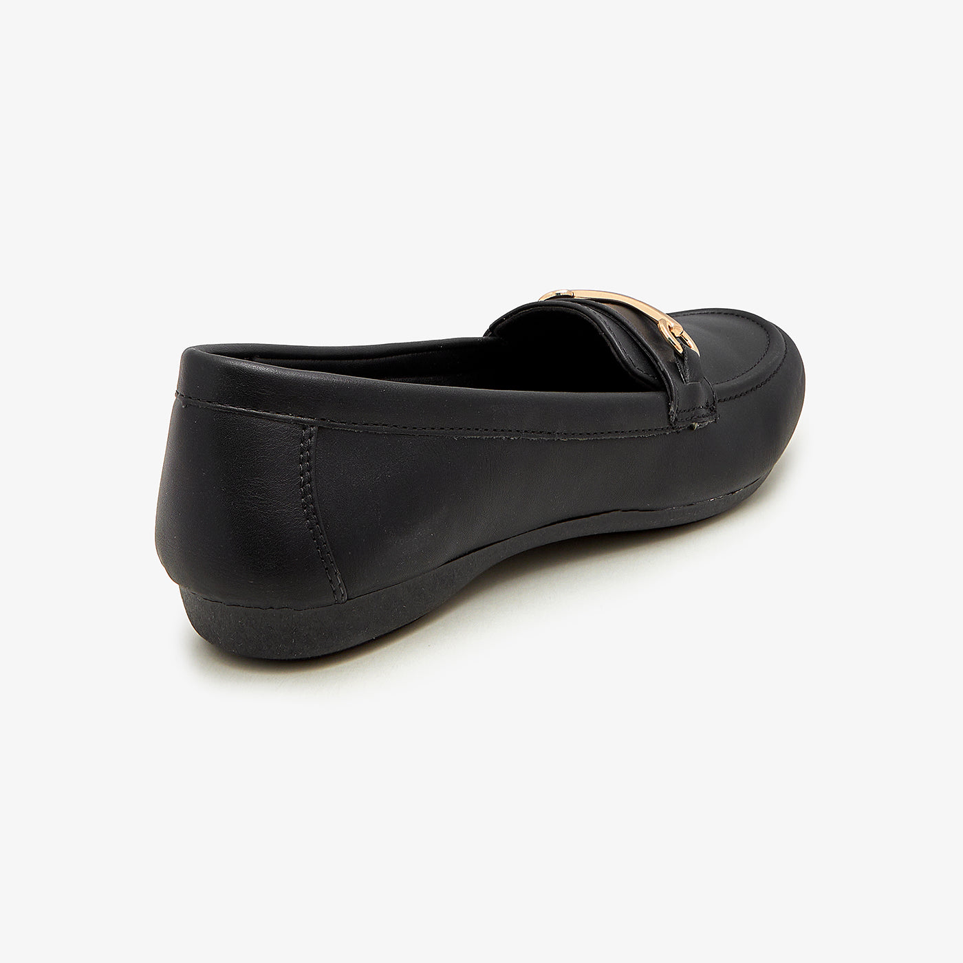 Women's Metal Bar Loafers