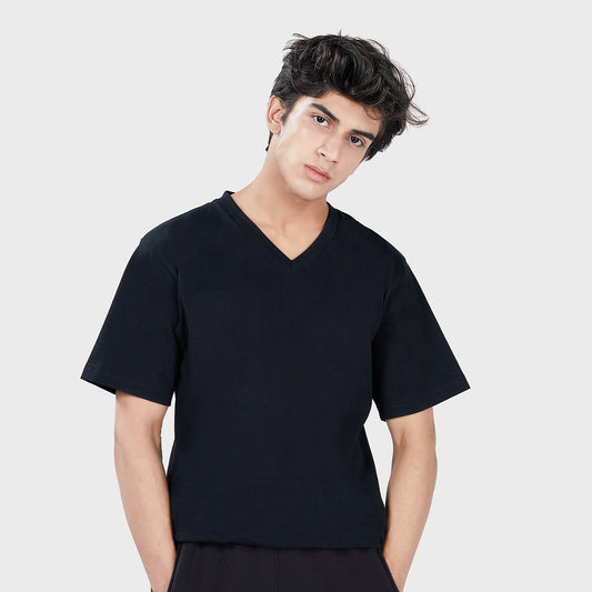 Men's Basic V Half Sleeves T-Shirt