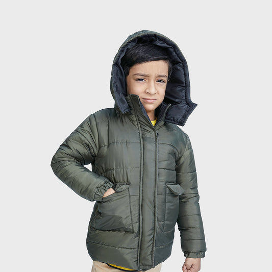 Hooded Puffer Jacket for Boys