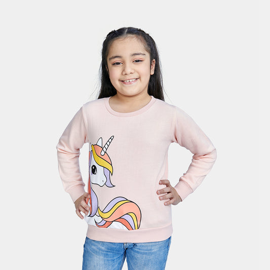 Girls' Unicorn Fleece Sweatshirt