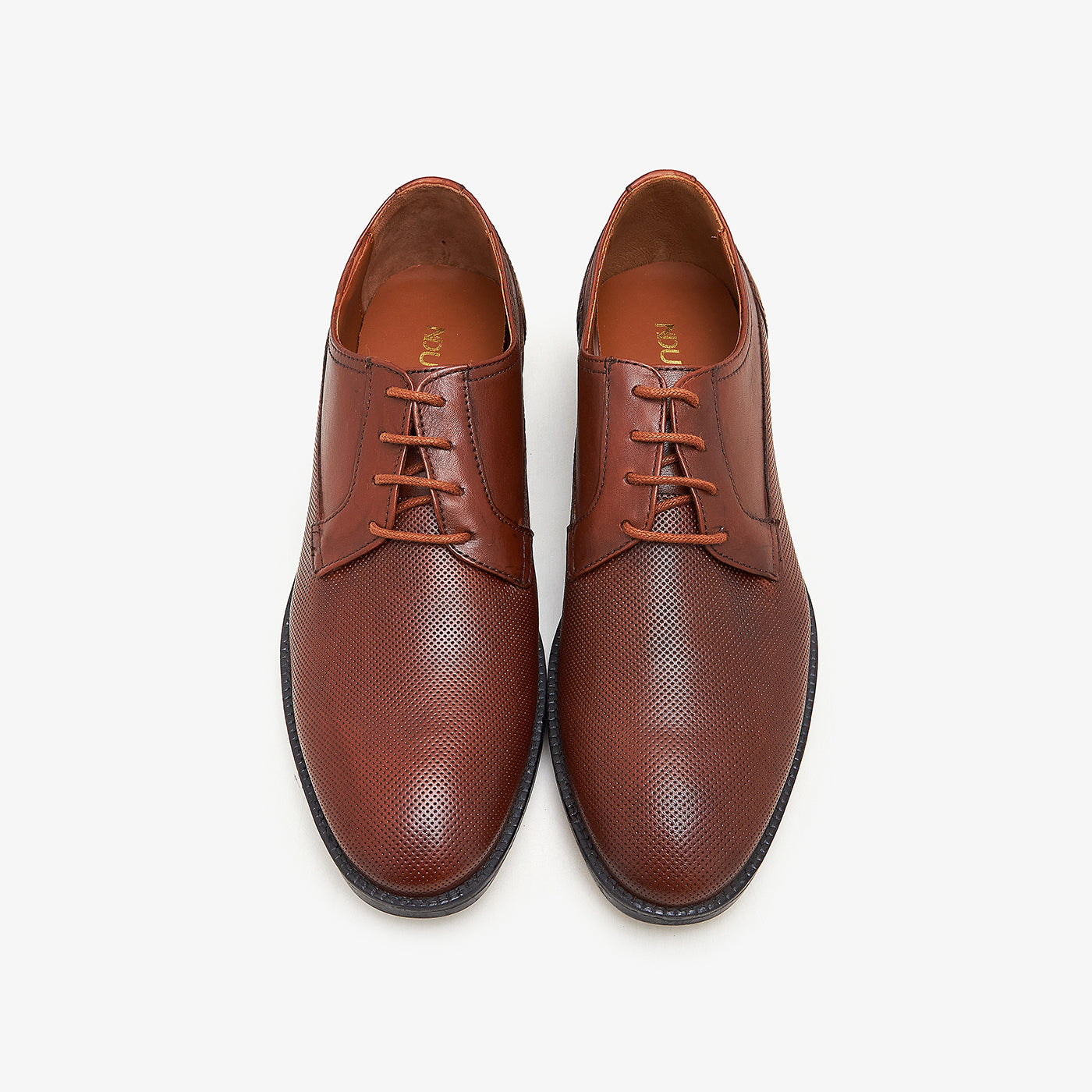 Buy TAN Men's Leather Derby Shoes – Ndure.com