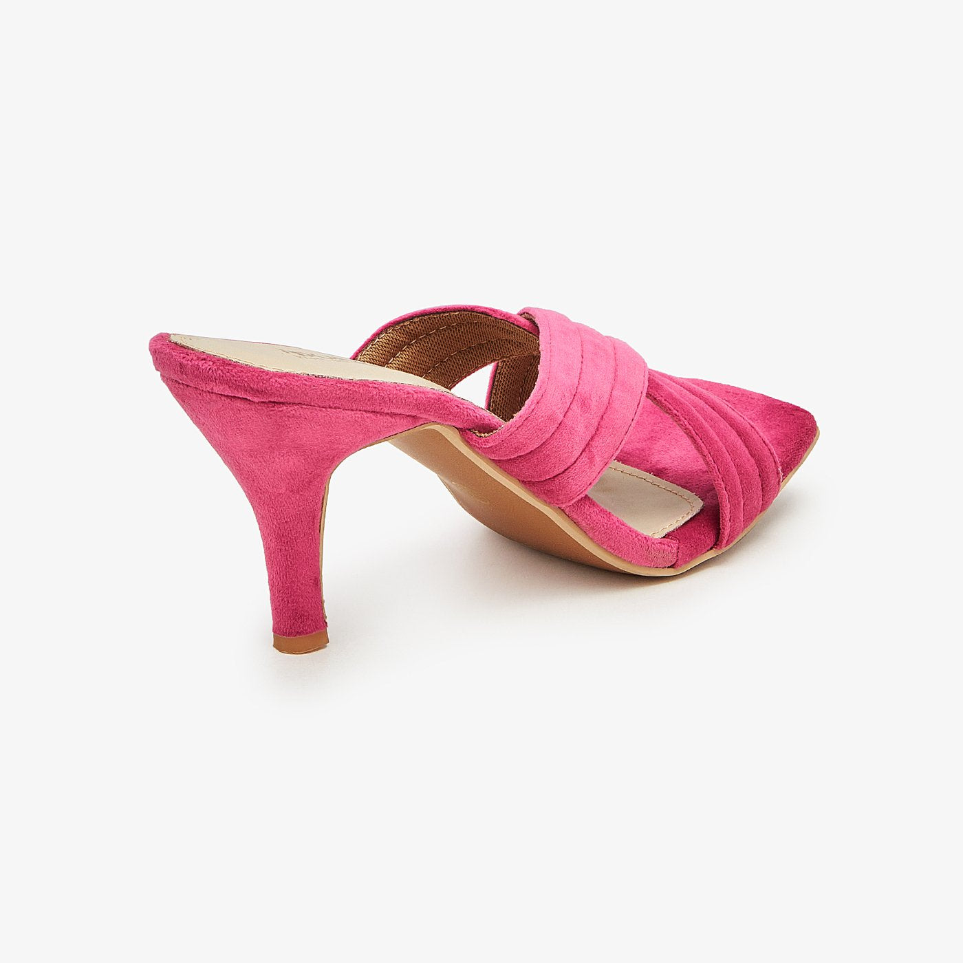Women's Coral Pink Crush Velvet Ankle Tie High Heels- Various Sizes | eBay