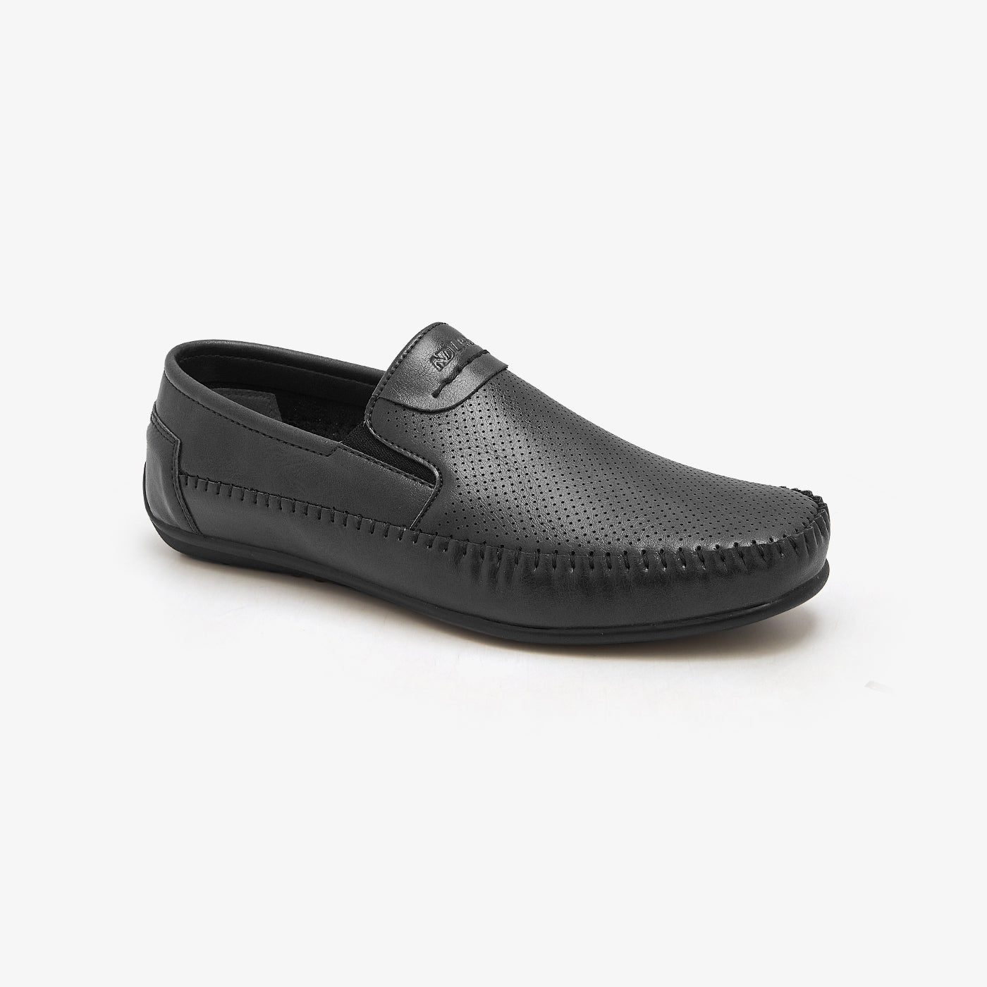 Buy BLACK Men's Stitched Detail Loafers – Ndure.com