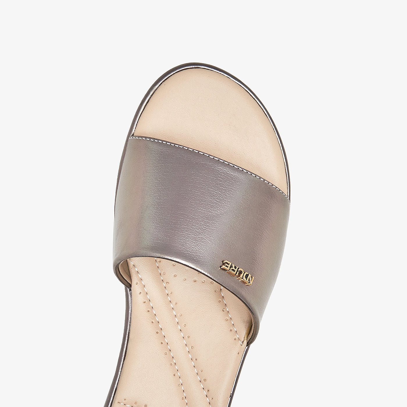 Women's Metallic Slides