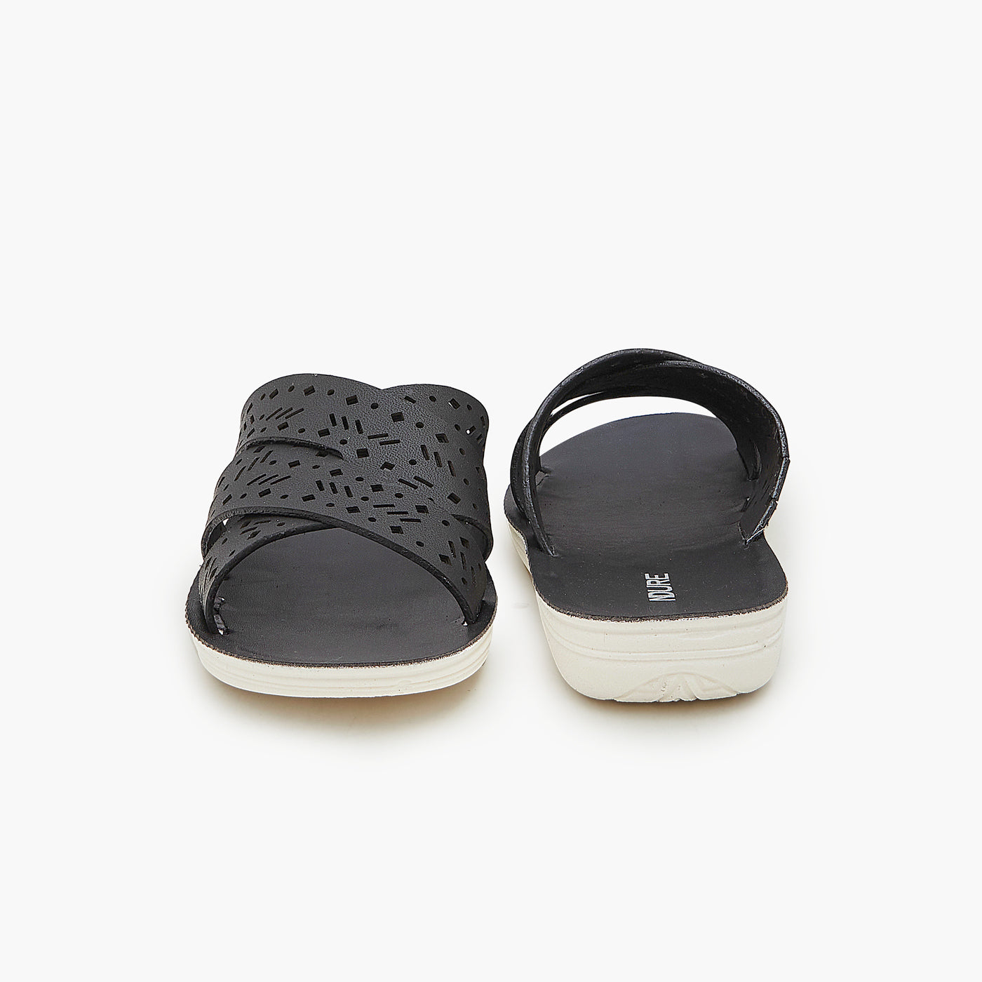 Buy BLACK Womens Slippers Ndure