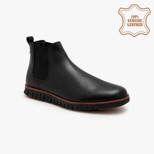 Khussa Barefoot Chelsea Boots Men 11 / Black