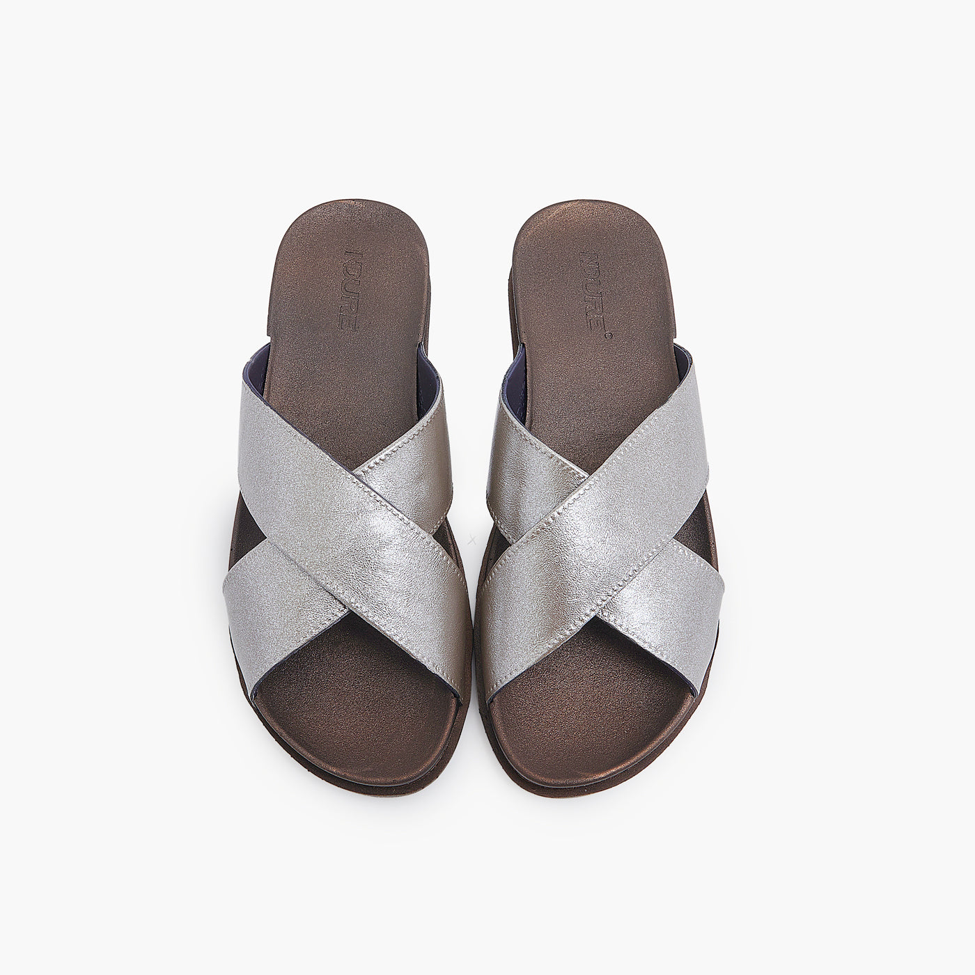 Metallic slippers hot sale